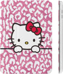 Coque Pour Ipad 2020 À Imprimé Léopard Rose Hello Kitty, Matériau Tpu Résistant Aux Chocs, Réglage Automatique De L'angle De Veille/Réveil, Jolie Coque De Protection Transparente 10.2in