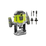 Pack RYOBI Défonceuse électrique RRT1600-K - 1600W - 254mm - Coffret 5 fraises panachées - RAKRBS5