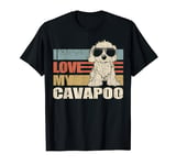 I Love My Cavapoo Cool Dog Vintage Retro T-Shirt