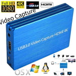 4K  to USB 3.0 Video  Card 1080P HD Video Recorder for  DVD TV BOX