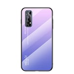 Hülle® Gradient Color Anti-Scratches Glass Case Compatible for OPPO Realme Narzo 20 Pro/OPPO Realme 7 (2)