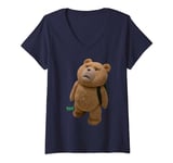 Womens Ted TV Series Teddy Bear V-Neck T-Shirt