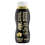 Optimum Nutrition High Protein Shake Bottles, Ready To Drink Healthy Snacks, No added sugars, low fat, Vanilla Flavour, 12x500ml, Packaging may vary