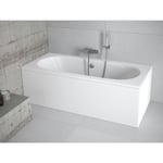 Baignoire Rectangulaire 180x80 avec tablier en acrylique, Siphon de bain et pieds (support) - Set 4en1 - Fabriqué en ue Badland vitae