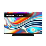 Toshiba UF3F 43 Inch Fire 4K HDR TV, TRU Picture Engine, HDR10, Dolby Vision & Atmos, Sound by Onkyo, DTS Virtual X, Alexa Voice Remote