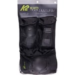 K2 EXO Pad Set Protégé de Genou Mixte Adulte, Noir, L