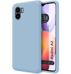 Tumundosmartphone Silicone Liquid Ultra Soft Case for Xiaomi Redmi A2 Blue