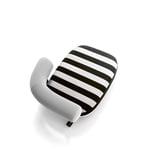 Moroso - Pipe Chaise Longue Right, Chrome,Fabric Cat. Z Zanzibar A8528 Powder - Divaner & Sjeselonger - Sebastian Herkner - Brun