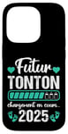 Coque pour iPhone 14 Pro Futur Tonton 2025 Humour Annonce Naissance Grossesse Cadeau