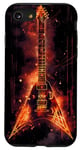 Coque pour iPhone SE (2020) / 7 / 8 Groupe de guitare électrique, conception nordique de flammes