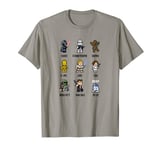 Star Wars Character Helmets Troopers Vader Boba T-Shirt