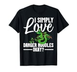 Snake Owner Python Plush Danger Noodle Green Tree Python T-Shirt