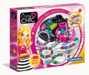 Clementoni Crazy Chic, Kit För Tillverkning Av Armband För Barn, 7 År, Blandade Färger, 100 Styck