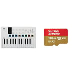 Arturia - MiniLab 3 - Universal MIDI Controller for Music Production, with All-in-One Software Package & SanDisk 128GB Extreme microSDXC card + SD adapter + RescuePRO Deluxe, up to 190MB/s