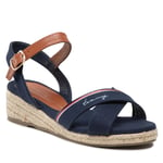 Espadrillos Tommy Hilfiger Rope Wedge Sandal T3A7-32187-0547 Mörkblå