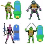 Teenage Mutant Ninja Turtles En Time Donatello Leonardo Foot Soldier Slash NECA