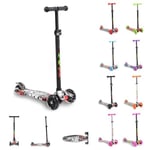 Byox Trottinette 'Rapture' pour Enfants, Aluminium, Roues PU Lumineuses, Coloris:Noires