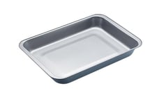 KitchenCraft Non Stick Roasting Tray, Extra Large Steel Tray Bake Tin, 40.5 x 28.5 x 5 cm