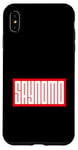 Coque pour iPhone XS Max Rouge Saynomo (Say No More) Vintage Red Graphic