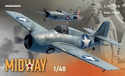 EDUARD 1/48  Midway Limited Edition Dual combo F4F Wildcat kit 11166