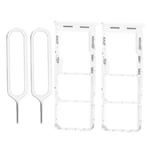 2x Dual SIM Card Slot Tray Holder Micro SD for Samsung Galaxy A13 5G 2022 White