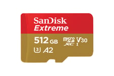 SanDisk Extreme 512GB Micro SD Card with Adapter