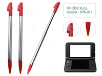 3 x Red Stylus for Nintendo 3DS XL/LL Metal Extendable Retractable Parts Pen