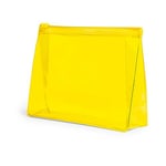 eBuyGB Liquids Travel Toiletries Cosmetic Luggage Pouch PVC Wash Bag Organiser, Yellow, Pack of 4