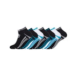 Chaussette Homme Coton - Lot de 7 - Socquettes Sport Homme, Durables & Training, Noir, Bleu, Blanc, Taille 47/48