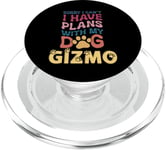 Nom de chien Gizmo Cadeau personnalisé Busy With My Dog Gizmo PopSockets PopGrip pour MagSafe