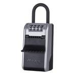 Master Lock 5480EURD Key Safe with New Innovative Design, Shackle, Large Capacity, High Security, Grey, Extra Large