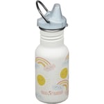 Klean Kanteen Kid Classic Narrow Sippy vattenflaska med pip 355 ml, rainbows