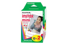 Fujifilm Instax Mini färgfilm för snabbframkallning - ISO 800 - 10 - 2 kassetter