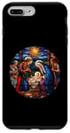 Coque pour iPhone 7 Plus/8 Plus True Story Crèche de Noël Jésus Chrétien Hommes Femmes Enfants