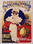 CITRONELLI SIROP E. MILLET Rhbs - POSTER HQ 50x70cm d'une AFFICHE VINTAGE