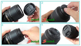 52mm Snap on Front Lens Cap Cover for Nikon Canon Pentax Sony SLR DSLR