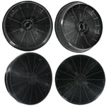 Charcoal Round Carbon Extractor Vent Filters For Hotpoint Cooker Hood 4 Pack