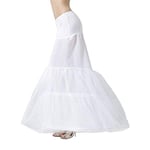 Jupon Crinoline Pour Patients,Sous-Jupe,Robe De Mariée,Cerceau,Lolita,Long Barrage,Glisse,Blanc,Tulle Rockabilly