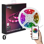 Ledkia - Ruban led Multicolore Contrôle Bluetooth par Smartphone 30 LED/m 2m avec Bloc d'Alimentation rgbw