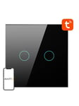 Avatto Smart Light Switch WiFi TS02-EU-B2 2 way (black)