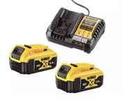 Dewalt Genuine DCB184 18V 5.0Ah Li-Ion Battery Twin Pack With Charger