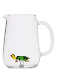 Ichendorf Milano Animal Farm Turtle Small Glass Jug, 170ml, Clear/Green