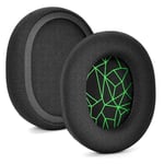 Replacement Arctis 7 Ear Cushions for SteelSeries Arctis 7 5 3 Soft Ear Pads with Noise Isolation Foam Sponge Cover Compatible with SteelSeries 7 5 3 Wireless Gaming Headset (Green Line in Black)