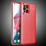 OPPO Find X3 Pro Leather Texture Case Red