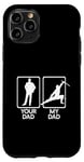 Coque pour iPhone 11 Pro Your Dad VS MINE Ninja Arts martiaux Mème Fête des Pères