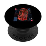 Red Telephon Box | English Phone Booth | UK Great Britain PopSockets Swappable PopGrip