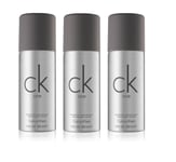 Calvin Klein - 3 x CK One Deodorant Spray 150 ml