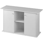 Ferplast Meuble pour aquarium STAND DUBAI 120 avec portes et étagère, pieds réglables, étage résistant à l'eau, 121 x 41 x h 73 cm, bois blanc