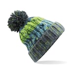 Beechfield Corkscrew pom pom beanie - Electric Grey - One Size