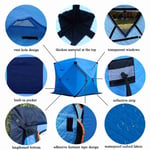 BLUE Portable Ice Fishing Shelter Easy Set-up Winter Fishing Tent Ice Fish MA